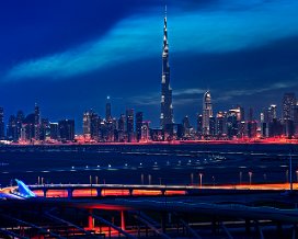 Skyline Dubai Blue Hour